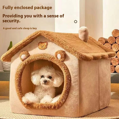 All-Season Removable Dog House Bed