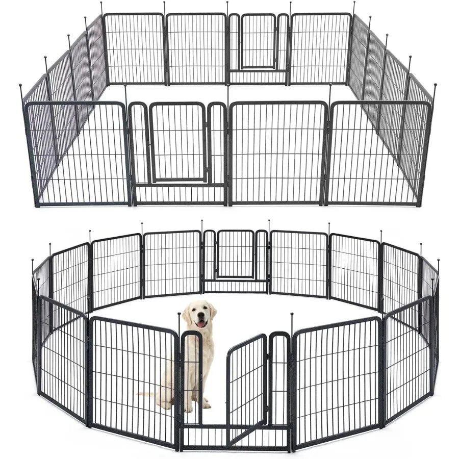 101.6cm 16-Piece Outdoor Dog Playpen