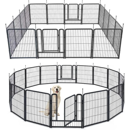 101.6cm 16-Piece Outdoor Dog Playpen