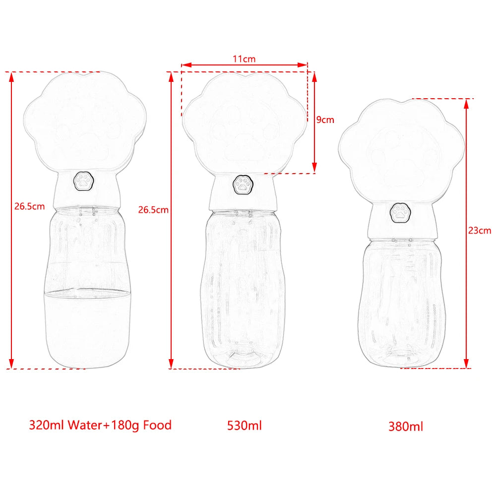 Portable Leakproof Dog & Cat Water Bottle