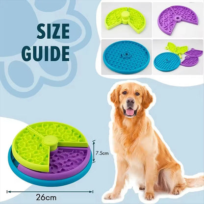 Booteely 3-Level Slow Feeder Dog Bowl