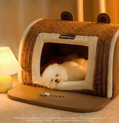 Autumn Winter 3D Curved Pet House Mat