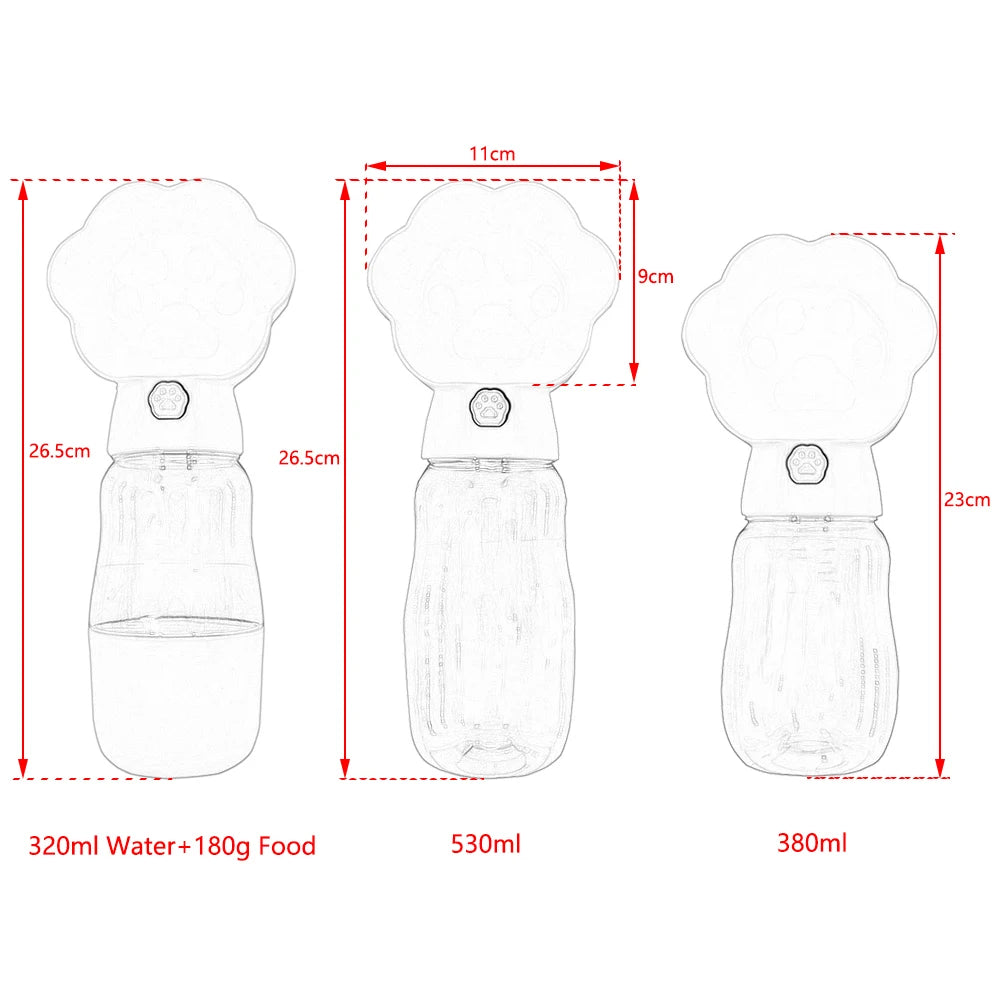 Portable Leakproof Dog & Cat Water Bottle