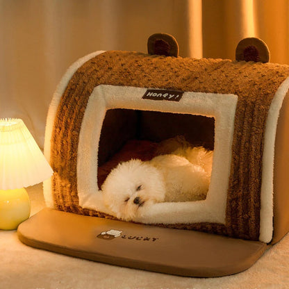 Autumn Winter 3D Curved Pet House Mat