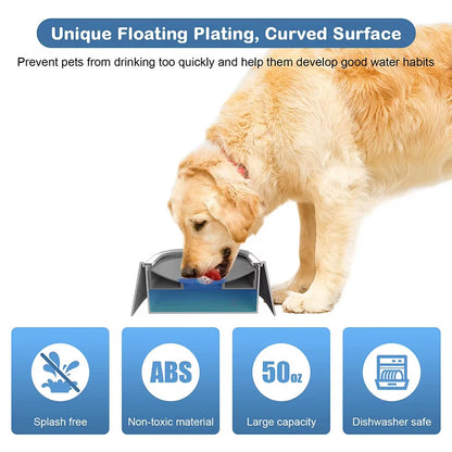 Anti-Spill Floating Dog Water Bowl