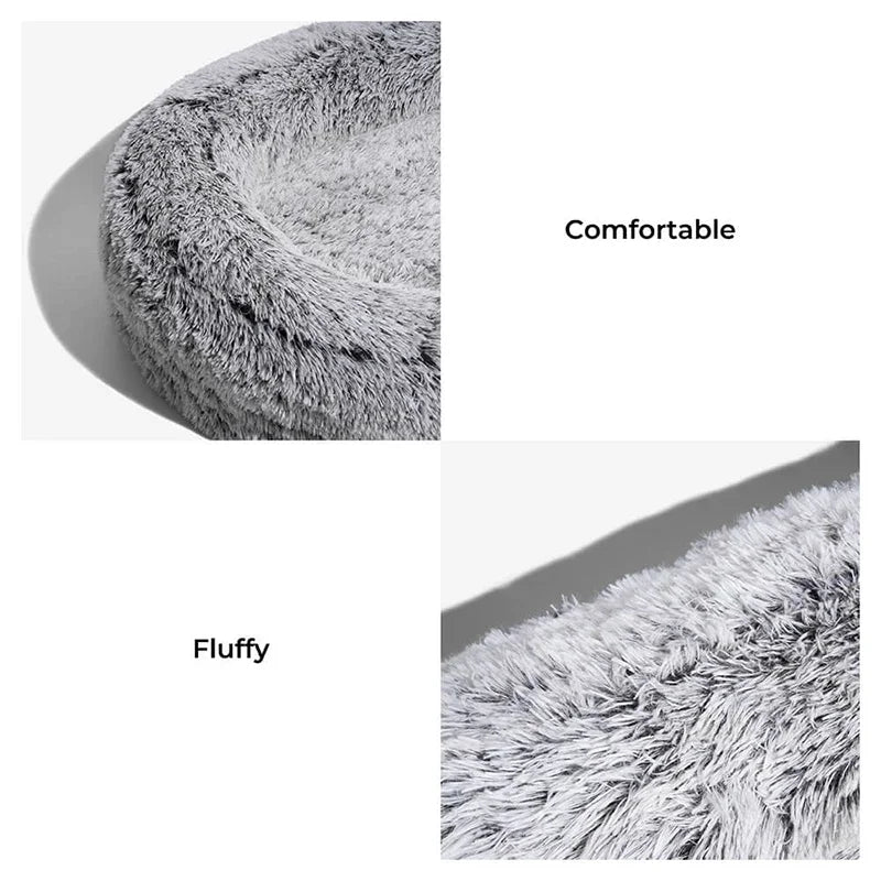 Large Winter Warm Plush Dog Bed