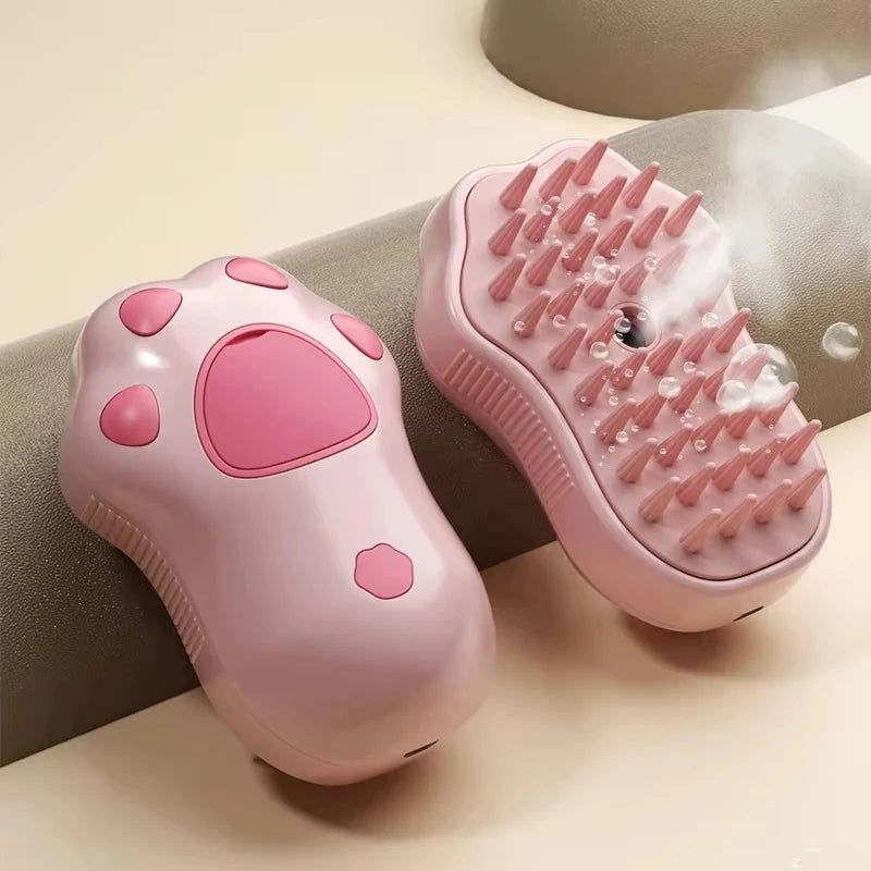 3-in-1 Electric Steam Pet Grooming Brush
